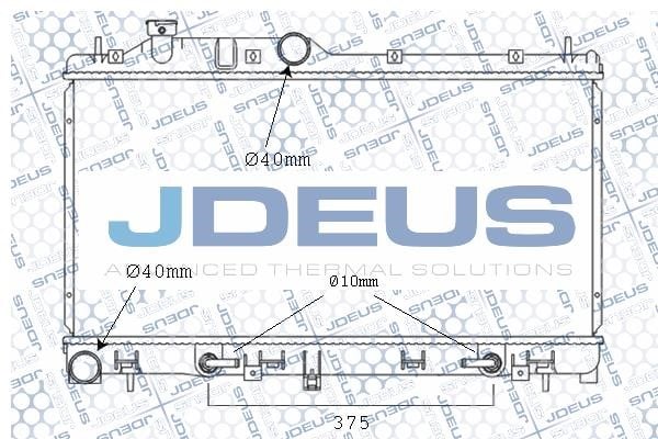 J. Deus M-026010A Радіатор, система охолодження двигуна M026010A: Приваблива ціна - Купити в Україні на EXIST.UA!
