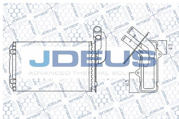 J. Deus M-2230100 Радіатор опалювача салону M2230100: Купити в Україні - Добра ціна на EXIST.UA!