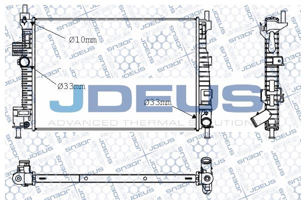 J. Deus M-0120800 Радіатор, система охолодження двигуна M0120800: Купити в Україні - Добра ціна на EXIST.UA!