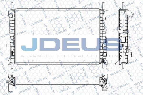 J. Deus M-0120870 Радіатор, система охолодження двигуна M0120870: Купити в Україні - Добра ціна на EXIST.UA!