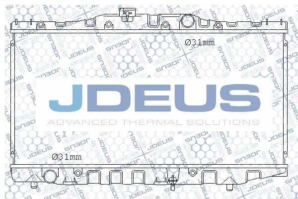J. Deus M-0280040 Радіатор, система охолодження двигуна M0280040: Приваблива ціна - Купити в Україні на EXIST.UA!