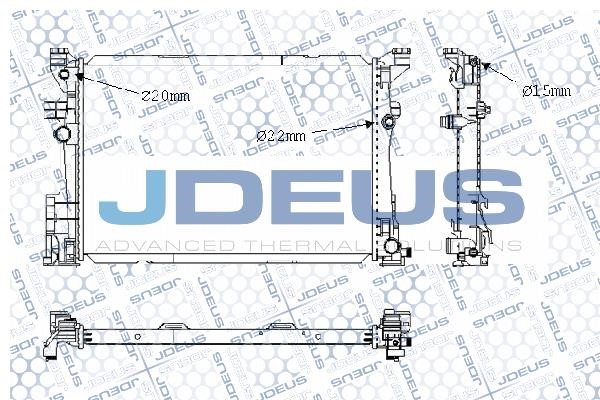 J. Deus M-0171250 Радіатор охолодження двигуна M0171250: Купити в Україні - Добра ціна на EXIST.UA!