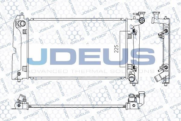 J. Deus M0280100 Радіатор охолодження двигуна M0280100: Приваблива ціна - Купити в Україні на EXIST.UA!