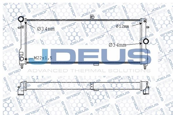 J. Deus M-0200080 Радіатор, система охолодження двигуна M0200080: Купити в Україні - Добра ціна на EXIST.UA!
