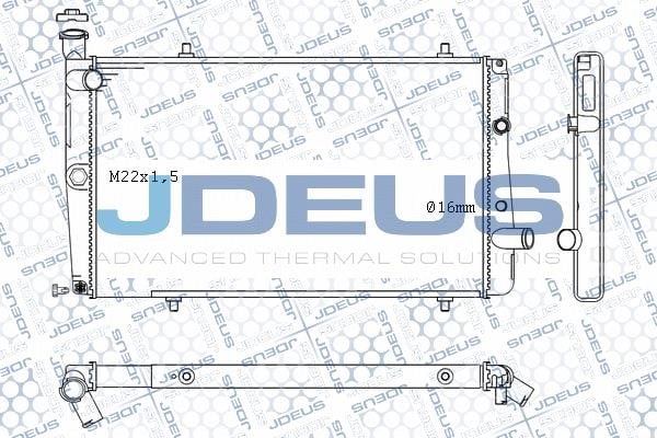 J. Deus M-0210070 Радіатор, система охолодження двигуна M0210070: Купити в Україні - Добра ціна на EXIST.UA!