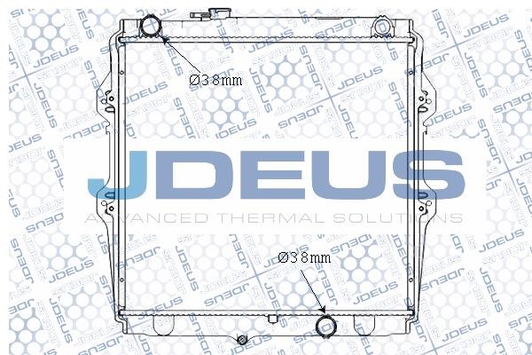 J. Deus M-0280650 Радіатор, система охолодження двигуна M0280650: Купити в Україні - Добра ціна на EXIST.UA!