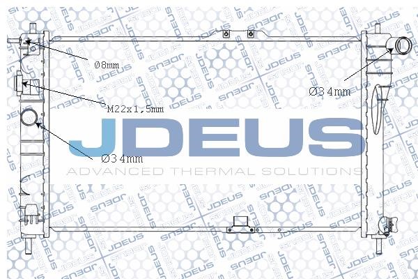 J. Deus M-0560230 Радіатор, система охолодження двигуна M0560230: Купити в Україні - Добра ціна на EXIST.UA!