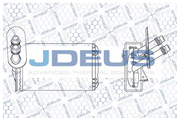 J. Deus M-2010190 Радіатор опалювача салону M2010190: Купити в Україні - Добра ціна на EXIST.UA!
