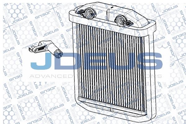 J. Deus RA2231100 Радіатор опалювача салону RA2231100: Купити в Україні - Добра ціна на EXIST.UA!