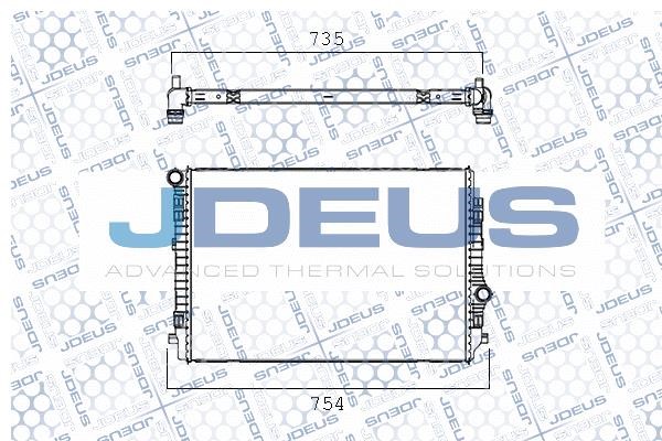J. Deus M-0300720 Радіатор охолодження двигуна M0300720: Купити в Україні - Добра ціна на EXIST.UA!