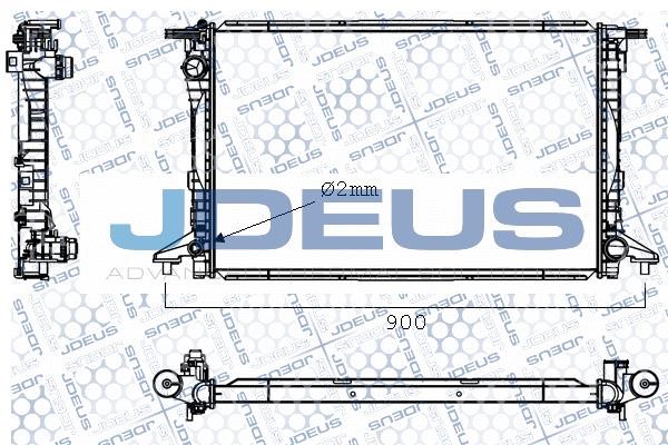J. Deus M-0010620 Радіатор охолодження двигуна M0010620: Купити в Україні - Добра ціна на EXIST.UA!