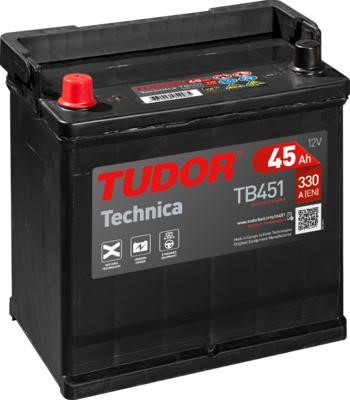 Tudor _TB451 Акумулятор Tudor 12В 45Ач 330А(EN) L+ TB451: Приваблива ціна - Купити в Україні на EXIST.UA!