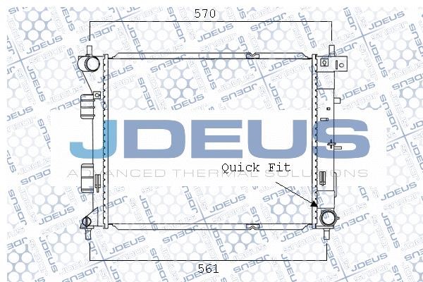 J. Deus M-0540710 Радіатор охолодження двигуна M0540710: Купити в Україні - Добра ціна на EXIST.UA!
