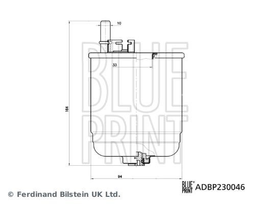 Blue Print ADBP230046 Фільтр палива ADBP230046: Купити в Україні - Добра ціна на EXIST.UA!