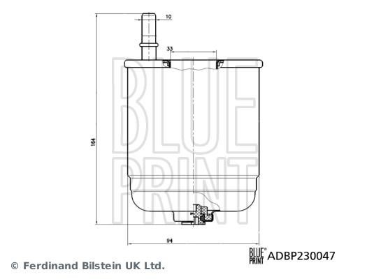 Blue Print ADBP230047 Фільтр палива ADBP230047: Купити в Україні - Добра ціна на EXIST.UA!