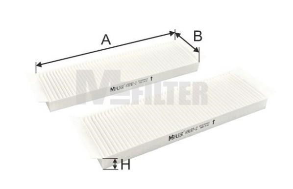 M-Filter K 9197-2 Фільтр салону K91972: Купити в Україні - Добра ціна на EXIST.UA!