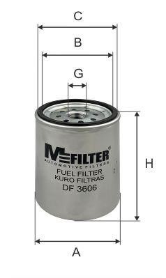 M-Filter DF 3606 Фільтр палива DF3606: Приваблива ціна - Купити в Україні на EXIST.UA!