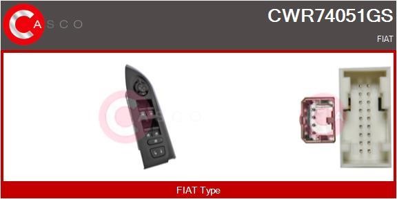 Casco CWR74051GS Кнопка склопідіймача CWR74051GS: Купити в Україні - Добра ціна на EXIST.UA!