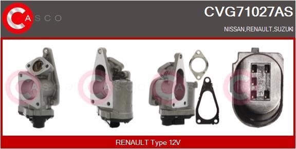 Casco CVG71027AS Клапан рециркуляції відпрацьованих газів EGR CVG71027AS: Купити в Україні - Добра ціна на EXIST.UA!
