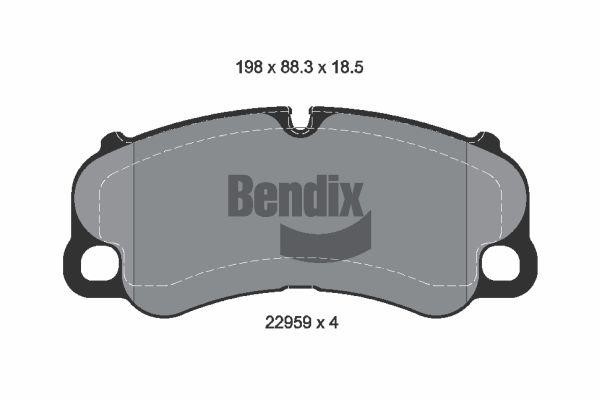 Bendix USA BPD1649 Гальмівні колодки, комплект BPD1649: Купити в Україні - Добра ціна на EXIST.UA!