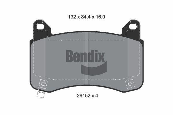 Bendix USA BPD2399 Гальмівні колодки, комплект BPD2399: Купити в Україні - Добра ціна на EXIST.UA!