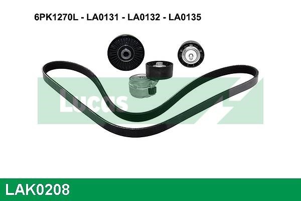 Lucas Electrical LAK0208 Комплект ременя генератора LAK0208: Купити в Україні - Добра ціна на EXIST.UA!