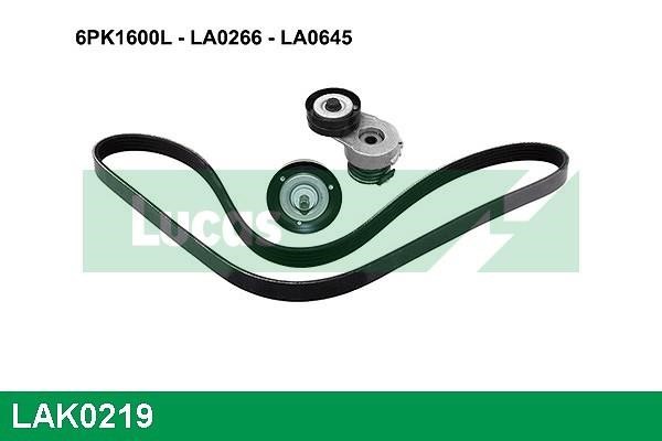 Lucas Electrical LAK0219 Комплект ременя генератора LAK0219: Купити в Україні - Добра ціна на EXIST.UA!