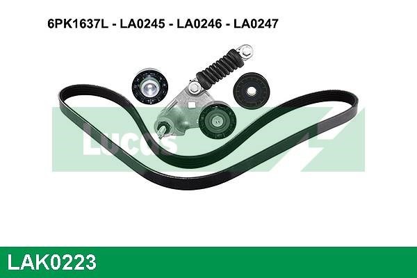 Lucas Electrical LAK0223 Ремінь поліклиновий, комплект LAK0223: Купити в Україні - Добра ціна на EXIST.UA!