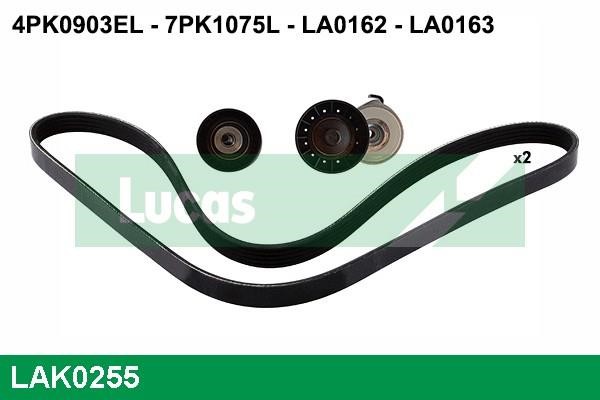 Lucas diesel LAK0255 Комплект ременя генератора LAK0255: Купити в Україні - Добра ціна на EXIST.UA!