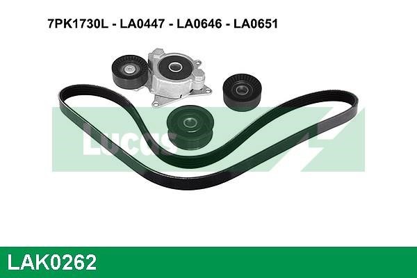 Lucas Electrical LAK0262 Комплект ременя генератора LAK0262: Купити в Україні - Добра ціна на EXIST.UA!