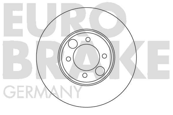 Eurobrake 5815201216 Диск гальмівний задній невентильований 5815201216: Купити в Україні - Добра ціна на EXIST.UA!
