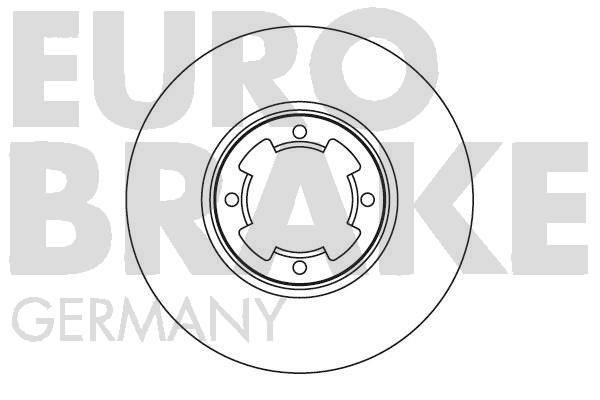 Eurobrake 5815204405 Диск гальмівний передній вентильований 5815204405: Купити в Україні - Добра ціна на EXIST.UA!