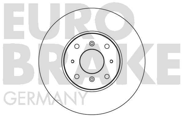 Eurobrake 5815204010 Диск гальмівний передній вентильований 5815204010: Купити в Україні - Добра ціна на EXIST.UA!