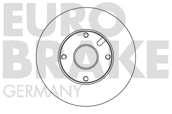 Eurobrake 5815205102 Диск гальмівний передній невентильований 5815205102: Купити в Україні - Добра ціна на EXIST.UA!