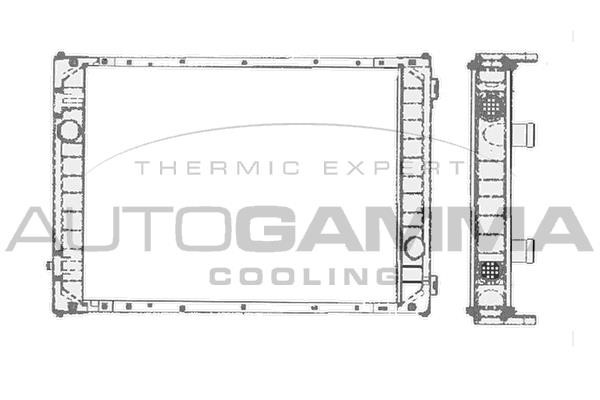 Autogamma 404532 Радіатор, система охолодження двигуна 404532: Купити в Україні - Добра ціна на EXIST.UA!