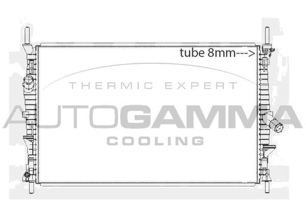 Autogamma 107593 Радіатор охолодження двигуна 107593: Купити в Україні - Добра ціна на EXIST.UA!