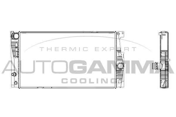 Autogamma 107636 Радіатор охолодження двигуна 107636: Купити в Україні - Добра ціна на EXIST.UA!