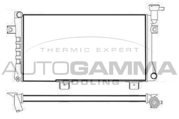 Autogamma 107749 Радіатор, система охолодження двигуна 107749: Купити в Україні - Добра ціна на EXIST.UA!