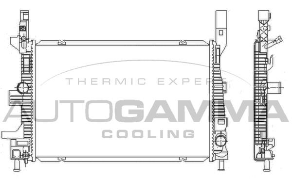 Autogamma 110022 Радіатор охолодження двигуна 110022: Купити в Україні - Добра ціна на EXIST.UA!