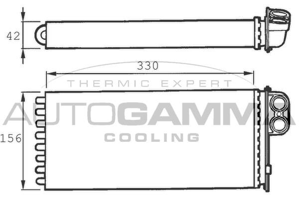 Autogamma 300984 Теплообмінник, система опалення салону 300984: Купити в Україні - Добра ціна на EXIST.UA!