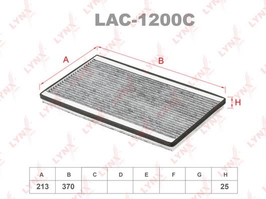 LYNXauto LAC-1200C Фільтр салону з активованим вугіллям LAC1200C: Купити в Україні - Добра ціна на EXIST.UA!