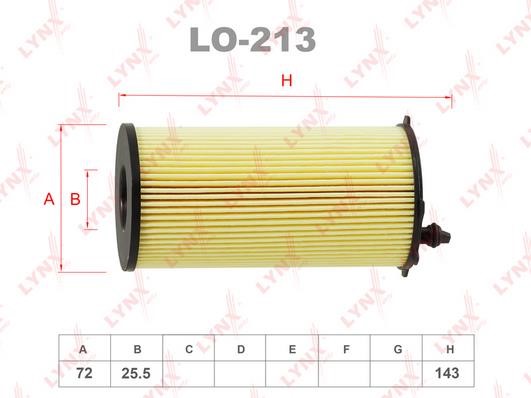 LYNXauto LO-213 Фільтр масляний LO213: Купити в Україні - Добра ціна на EXIST.UA!