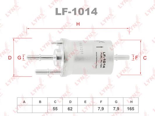 LYNXauto LF-1014 Фільтр палива LF1014: Купити в Україні - Добра ціна на EXIST.UA!