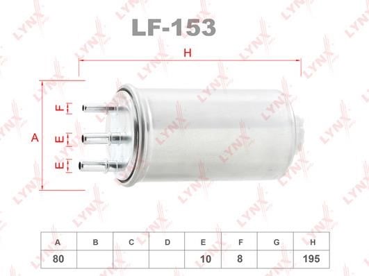LYNXauto LF-153 Фільтр палива LF153: Купити в Україні - Добра ціна на EXIST.UA!