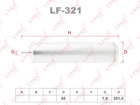 LYNXauto LF-321 Фільтр палива LF321: Купити в Україні - Добра ціна на EXIST.UA!