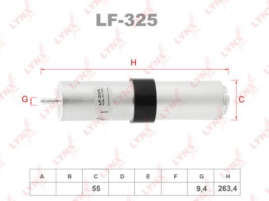 LYNXauto LF-325 Фільтр палива LF325: Приваблива ціна - Купити в Україні на EXIST.UA!