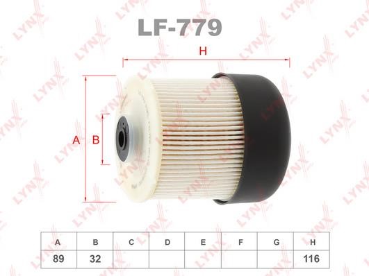 LYNXauto LF-779 Фільтр палива LF779: Купити в Україні - Добра ціна на EXIST.UA!