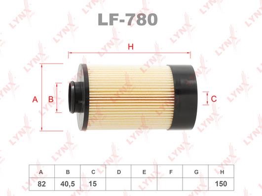 LYNXauto LF-780 Фільтр палива LF780: Купити в Україні - Добра ціна на EXIST.UA!