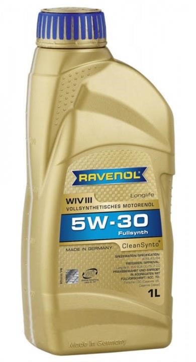 Ravenol 1111120-001-01-999 Моторна олива Ravenol WIV III 5W-30, 1л 111112000101999: Приваблива ціна - Купити в Україні на EXIST.UA!