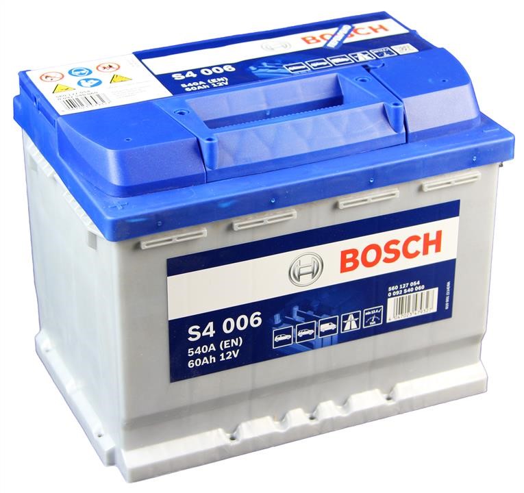 Батарея аккумуляторная Bosch 12В 60Ач 540А(EN) L+ Bosch 0092S40060